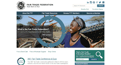 Desktop Screenshot of fairtradefederation.org