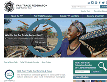 Tablet Screenshot of fairtradefederation.org